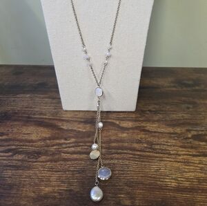 Ann Taylor Factory Freshwater Pearl Lariat Necklace